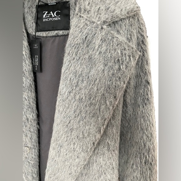 NEW Zac Posen *RARE* Wool Belted Coat Made in Italy - Picture 4 of 14